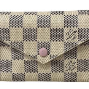 Louis Vuitton Porte feuille Victorine Damier Azur Rose Ballernia Wallet EUC